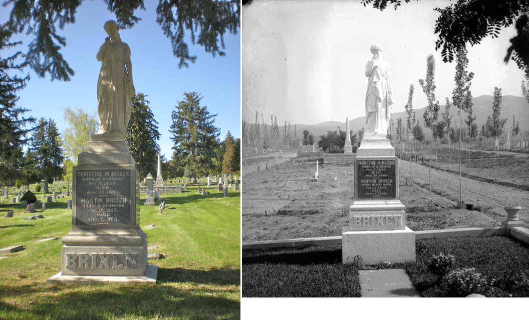 Brixen Monument located on Grand Ave between Central and Center Streets.